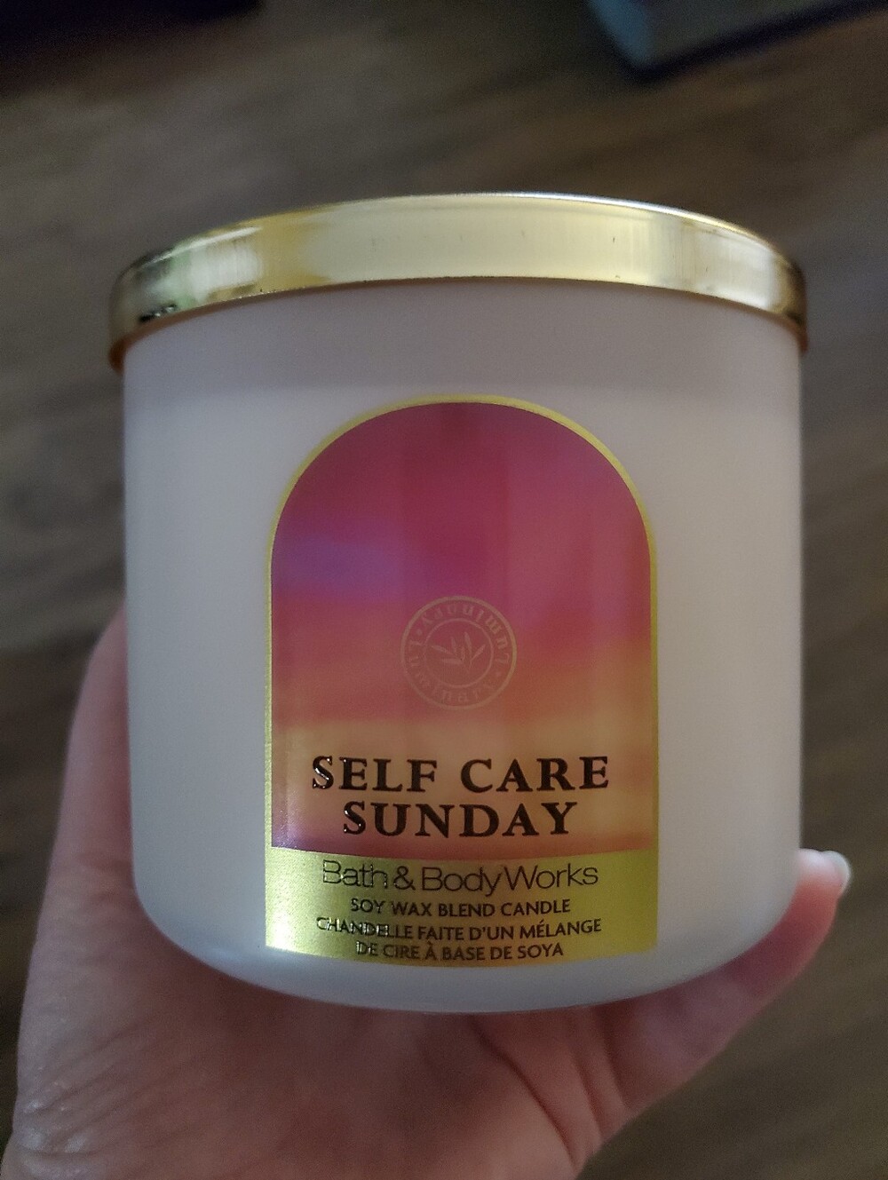 Bath & Body Works Self Care Sunday 3 Wick Candle